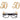 Santex - Lunettes Pailletées Or - 50 Ans - Party Shop