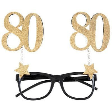 Santex - Lunettes Pailletées Or - 80 Ans - Party Shop