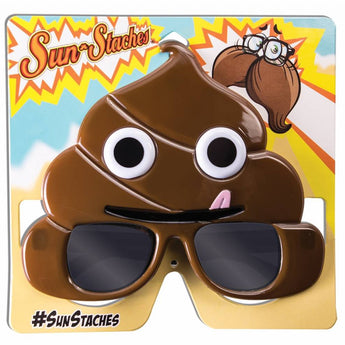 Lunettes Sunstaches - Émoji Caca Party Shop