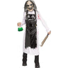 Mad Scientist costume for kids with lab coat, apron, and wild hair mask. Perfect for Halloween, science-themed parties, and spooky school events. -funWorld -Party Shop