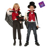 Kids magician costume with cape, hat, wand, bunny and vest. Perfect illusionist outfit for Halloween, carnival, birthday parties and cosplay. - MOM - Party shop