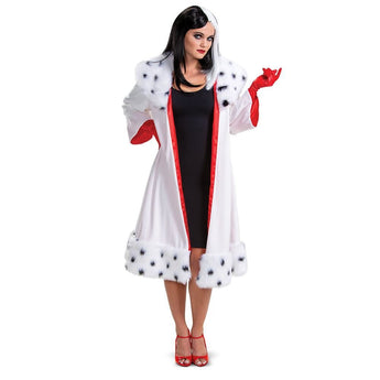 Manteau Adulte Femme - Cruella - Les 101 Dalmatiens Party Shop