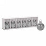 ATTITUDE IMPORTS - Marque Place (6) - Mini Boule De Noël (Argent) - Party Shop