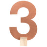 Santex - Marque Table (3X6 Po) - 3 Rose Gold - Party Shop