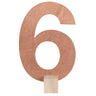 Santex - Marque Table (3X6 Po) - 6 Rose Gold - Party Shop
