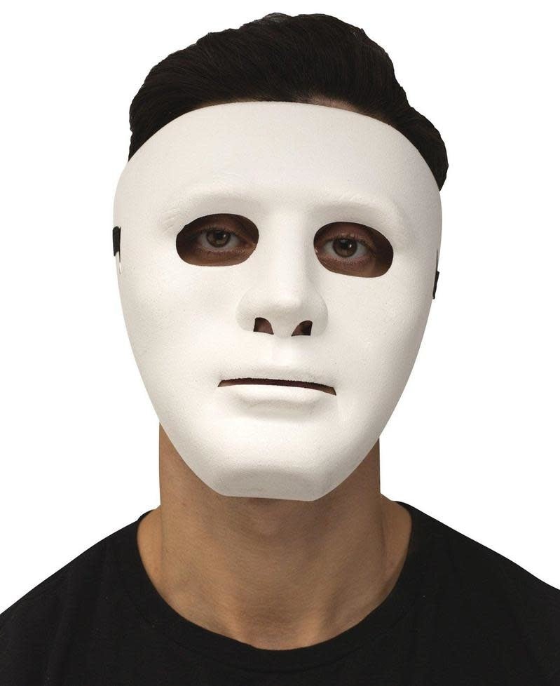 Masque Blanc Rigide Pour Homme Party Shop