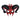 Masque de diable noir/rouge avec cornes de bélier Party Shop
