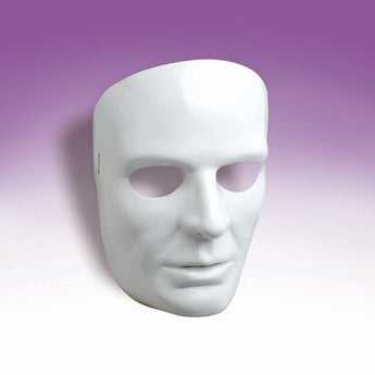 Masque De Visage D'Homme - Blanc Party Shop