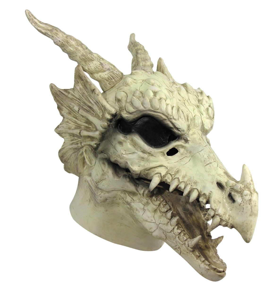 Masque Dragon Blanc - Mâchoire AmovibleParty Shop