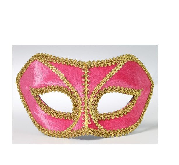 Masque Vénitien À Lunettes - Rose Et Or Party Shop
