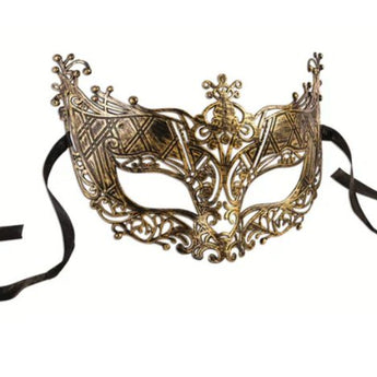 Masque Vénitien En Filigrane - Or - Party Shop