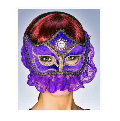 Masque Vénitien - Princesse Sultana Bleu Party Shop