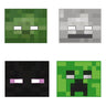 Unique - Masques De Papier (8Pc) - Pixel (Minecraft) - Party Shop