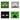 Masques De Papier (8Pc) - Pixel (Minecraft) - Party Shop