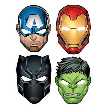 Masques En Papier (8) - Marvel Avengers - Party Shop