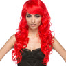MELROSE red wig for women – long curly premium cosplay and Halloween wig - WestBay - party Shop