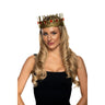 Underwraps - Metal gold crown with red jewels for king or queen costume. Royal accessory perfect for Halloween, medieval cosplay, carnival and costume parties. - Party Shop
