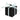 Amscan - Mini Boites Cadeau (100) - Noir - Party Shop