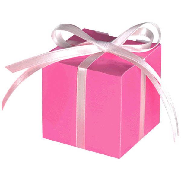 Mini Boites Cadeau (100) - Rose Foncé Party Shop