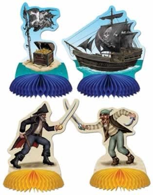 Mini Centre De Table (4) - Pirates Party Shop