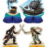 Beistle Co. - Mini Centre De Table (4) - Pirates - Party Shop