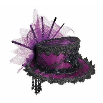 Mini Chapeau À Clips - Mauve Party Shop