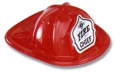 Mini Chapeau De Pompier En Plastique - Fire Chief Party Shop