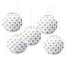 Amscan - Mini Lanterne À Pois - Blanc - Party Shop
