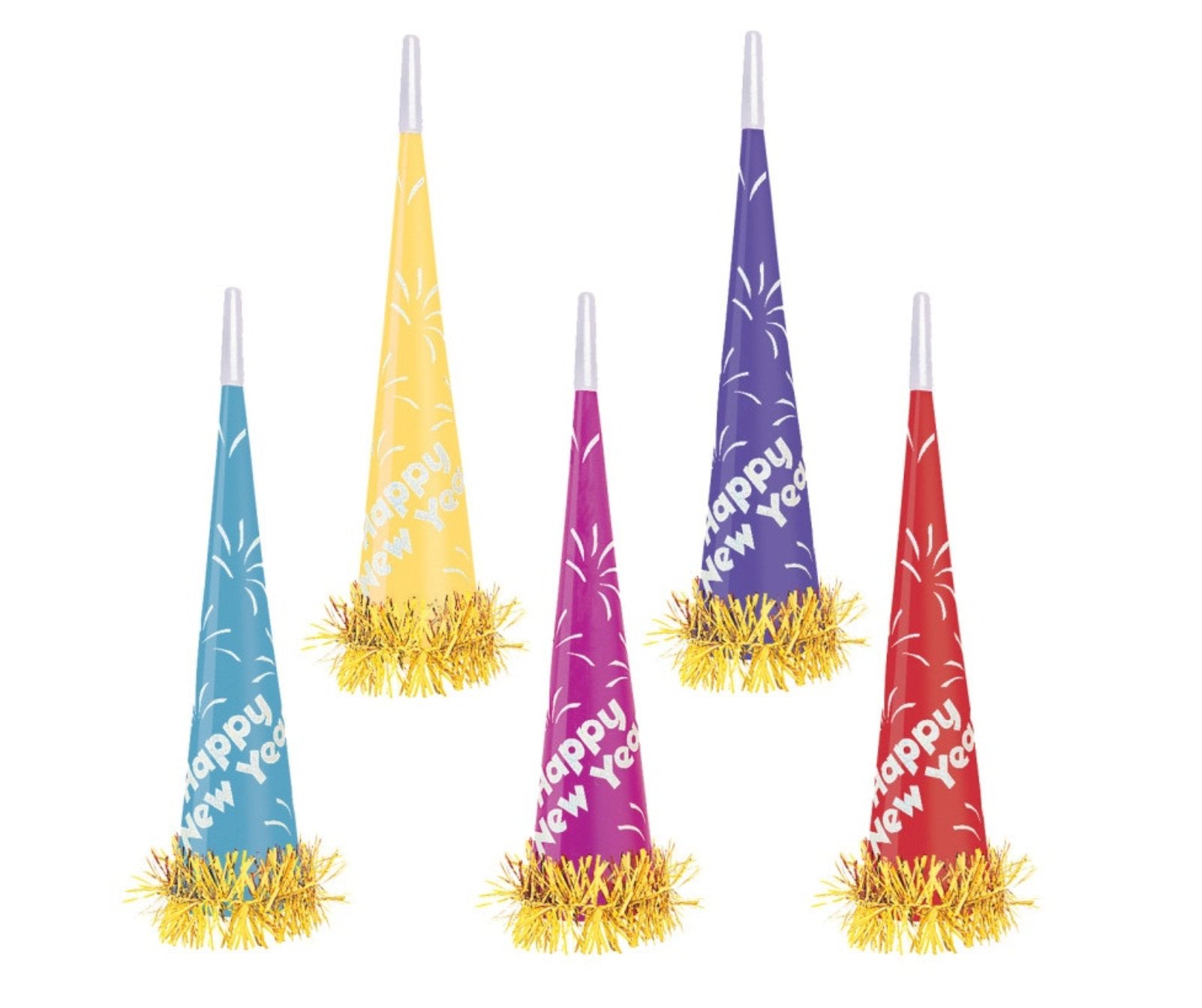 Mirliton Géant Happy New Year 16 Po Couleurs Assorties Party Shop