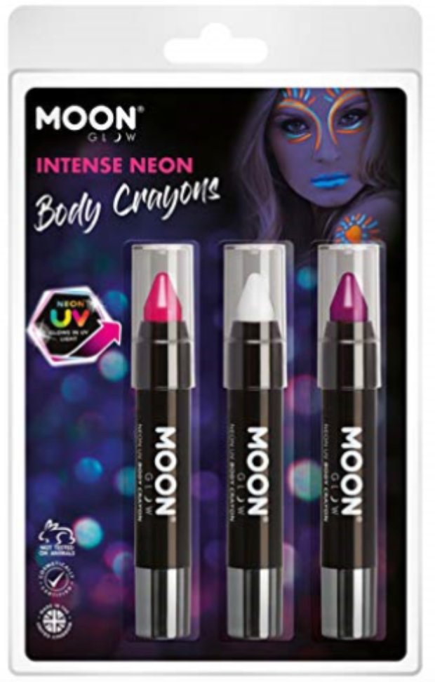 Moon Glow - Paquet De 3 Crayon Uv Party Shop