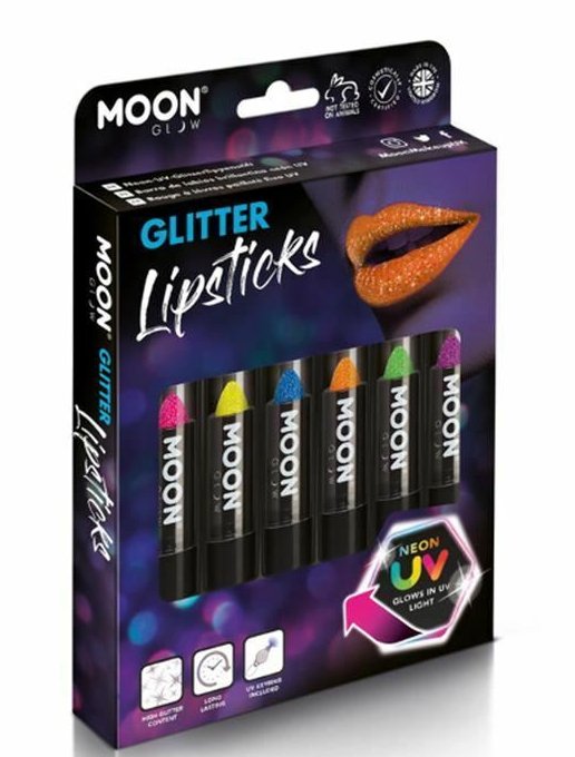 Moon Glow - Paquet De 6 Rouges À Lèvres Pailletés Party Shop