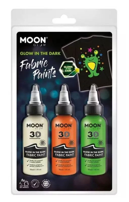 Moon Glow - Peinture Pour Tissus "Glow In The Dark" Party Shop