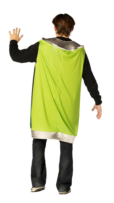 Mountain Dew can costume for adults – One size fits most. Funny beverage-themed outfit for Halloween, parties, and promotional events.- Rasta - Party Shop