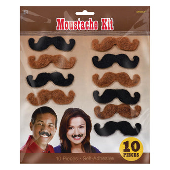 Moustache Western (10) Party Shop