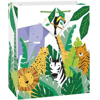 Moyen Sac Cadeau - Animaux De La Jungle Party Shop