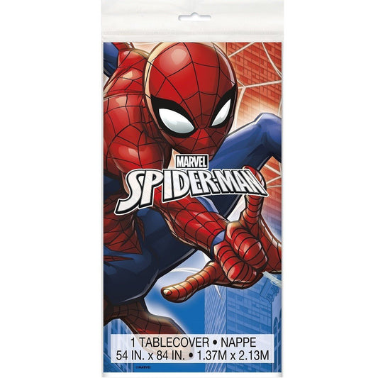 Unique - Nappe De Plastique  54" X 84" - Spider-Man - Party Shop