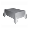 Unique - Nappe De Plastique Rectangulaire 54Po X 108Po -  Argent - Party Shop