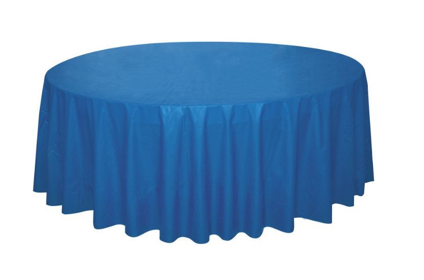 Nappe De Plastique Ronde 84" - Bleu Royal Party Shop