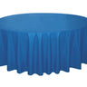 Unique - Nappe De Plastique Ronde 84" -  Bleu Royal - Party Shop