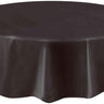 Unique - Nappe De Plastique Ronde 84" -  Noir - Party Shop