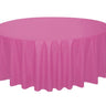 Unique - Nappe De Plastique Ronde 84" -  Rose Chaud - Party Shop