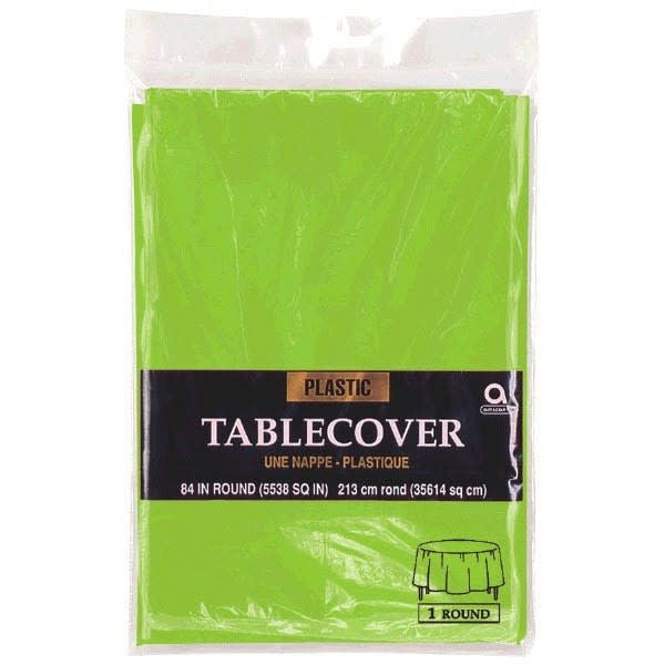 Nappe De Plastique Ronde 84" Vert Lime Party Shop