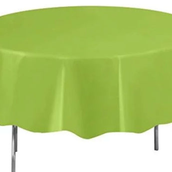 Nappe De Plastique Ronde 84" - Vert Lime Party Shop