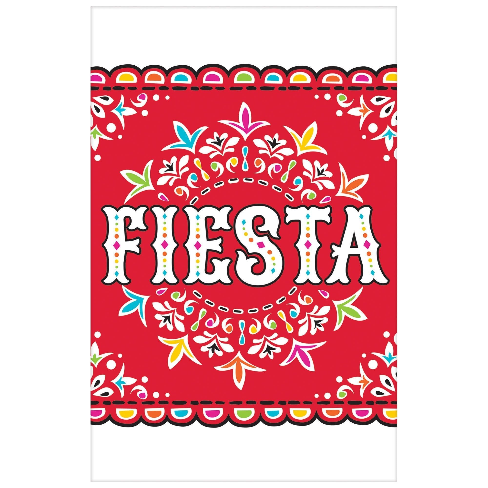 Nappe En Plastique (54 X 102 Po) - Fiesta (Picado De Papel) Party Shop