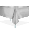 RUBIES - Nappe En Plastique 54 X 108 - Argent Métallique - Party Shop