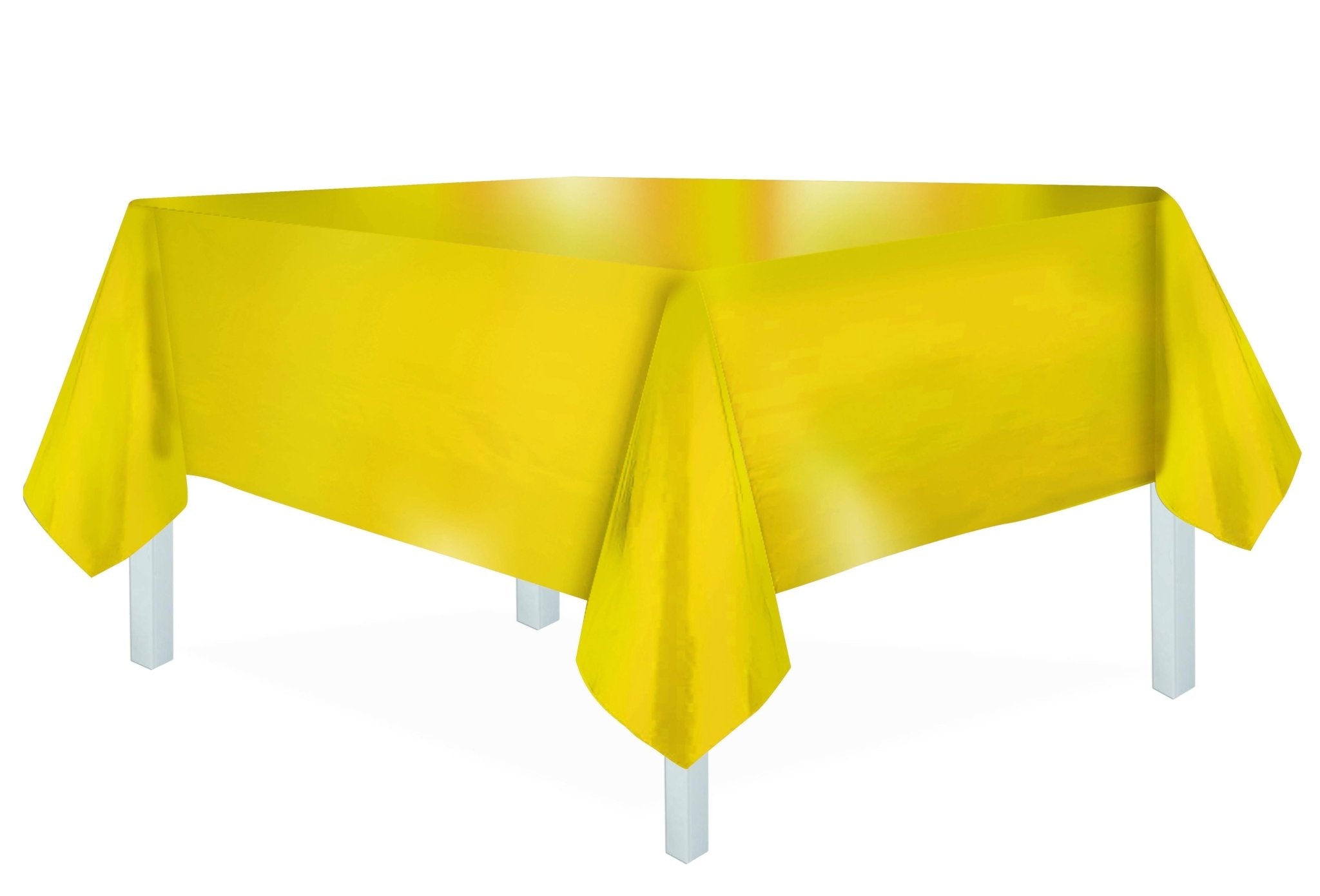 Nappe En Plastique 54 X 108 - Jaune Métallique Party Shop