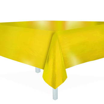 Nappe En Plastique 54 X 108 - Jaune Métallique Party Shop