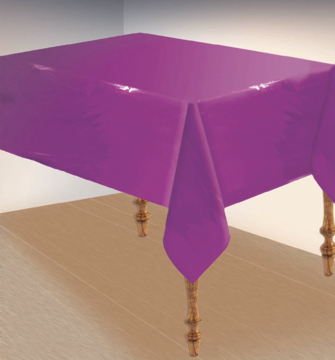 Nappe En Plastique 54 X 108 - Mauve Métallique Party Shop