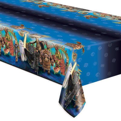 Nappe En Plastique 54'' X 84'' - Dragons - Party Shop