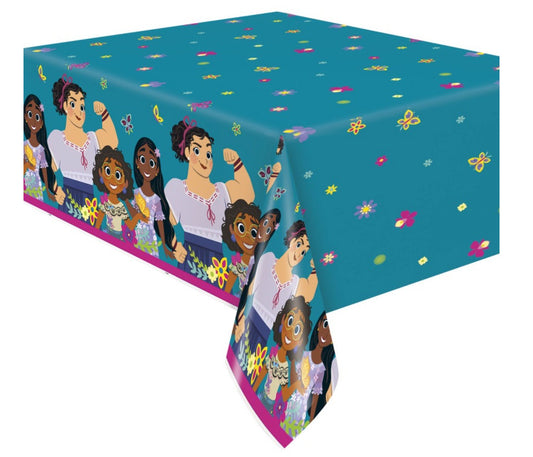 Unique - Nappe En Plastique 54'' X 84'' - Encanto - Party Shop